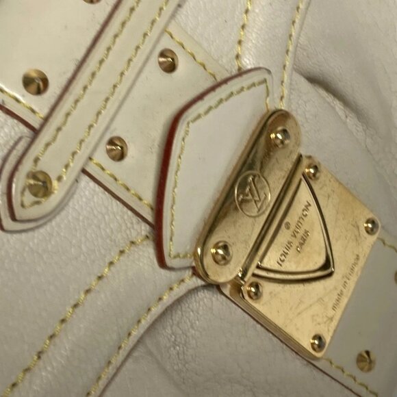 LOUIS VUITTON M91891 Suhali Spaerb Shoulder Bag Hand Bag Suhari leather White - Picture 10 of 16